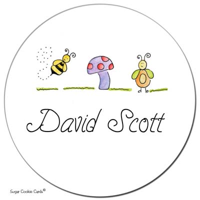 Sugar Cookie Gift Stickers - Bug Party Sugar Cookie Gift Stickers - Bug Party
